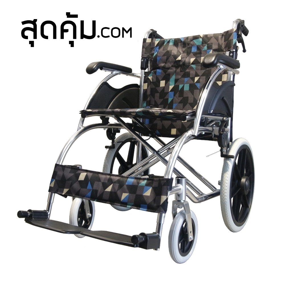 สุดคุ้ม รถเข็นผู้สูงอายุ อลูมิเนียมอัลลอยด์ พับได้ ล้อ 16 นิ้ว รุ่น LA-870